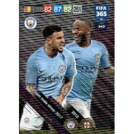 Walker / Sterling Manchester City Club Country 343 FIFA 365 Adrenalyn XL