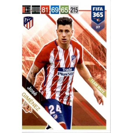 José Giménez Atlético Madrid 37 FIFA 365 Adrenalyn XL