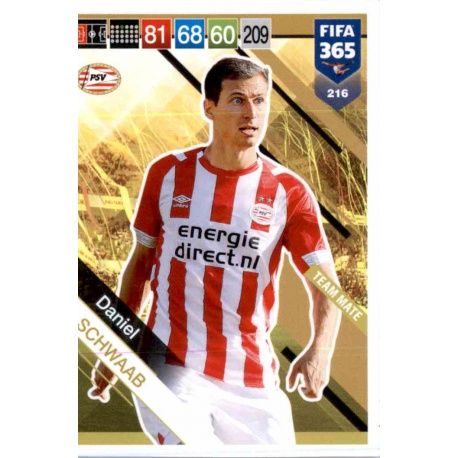 Daniel Schwaab PSV Eindhoven 216 FIFA 365 Adrenalyn XL