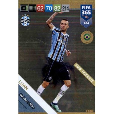 Luan Fans Favourite 284 FIFA 365 Adrenalyn XL