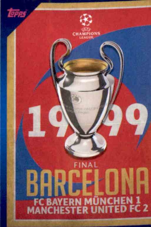 Topps Champions League Sticker 2021/22 11 1999 Manchester United 2-1 FC Bayern 