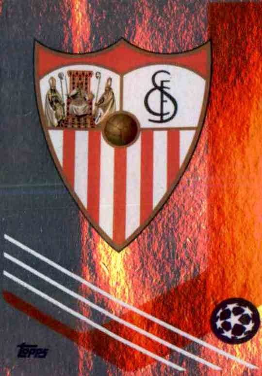 Topps Champions League Sticker  2021/22  60 Sevilla FC Club Logo Wappen badge 
