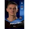 Buy Sticker Vitalii Mykolenko FC Dynamo Kyiv Topps Uefa Champions League 2021/22
