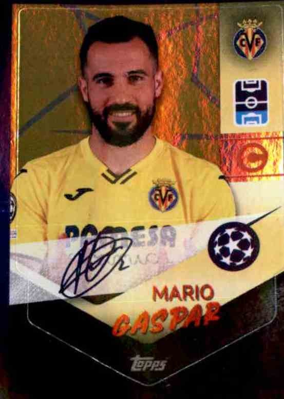 Captain Topps Champions League Sticker  2021/22 Villarreal CF 431 Mario Gaspar 