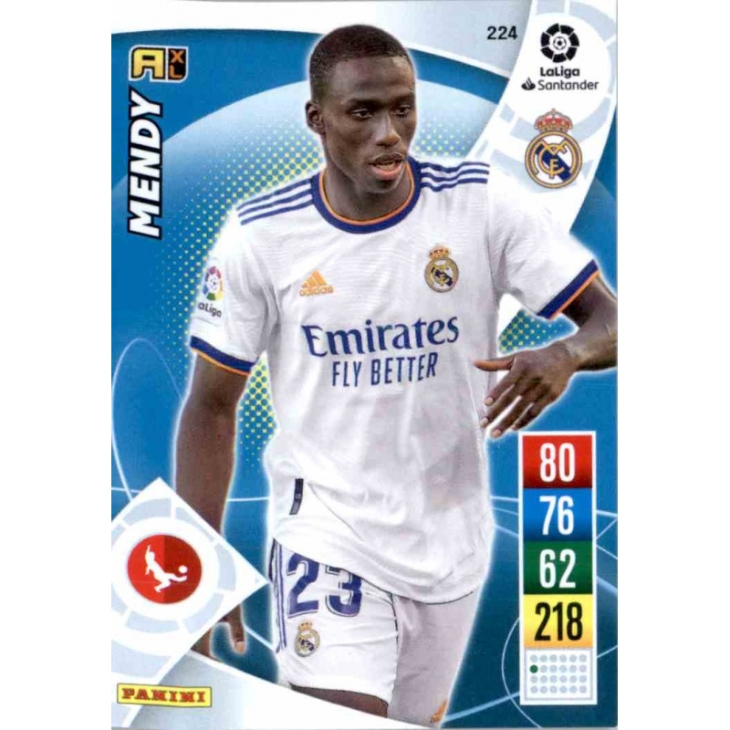 Cromos de Fútbol Mendy Real Madrid Panini Adrenalyn Liga 2022