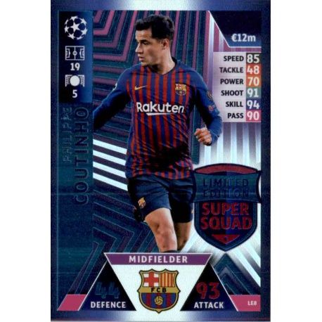 Philippe Coutinho Limited Edition LE8 Match Attax Champions 2018-19