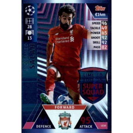 Mohamed Salah Limited Edition LE10 Match Attax Champions 2018-19