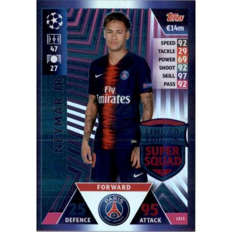 Topps Match Attax Champions League 2018/2019 Limited Edition LE13 Neymar LE 13