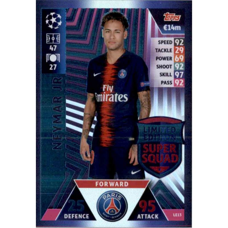 Superstar Champions League 18/19 Karte SU13 Neymar Jr