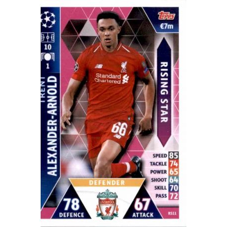 Trent Alexander Arnold Rising Stars RS11 Match Attax Champions 2018-19