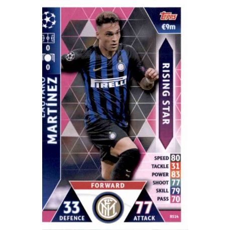 Lautaro Martínez Rising Stars RS14 Match Attax Champions 2018-19