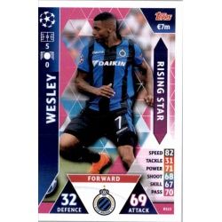 Wesley Rising Stars RS15 Match Attax Champions 2018-19