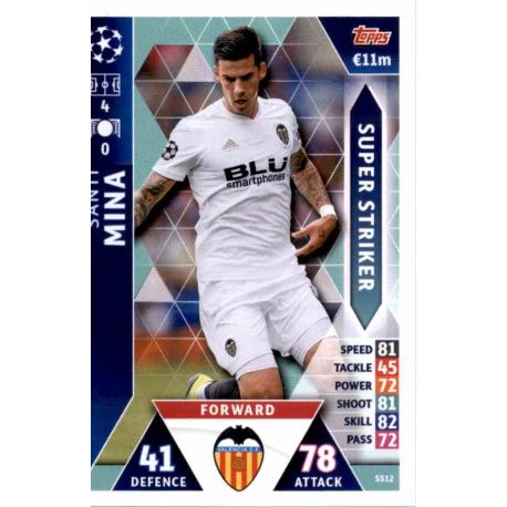 Santi Mina Super Strikers SS12 Match Attax Champions 2018-19