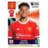 Sticker of Jadon Sancho Manchester United Panini Premier League Sticker Album 2022