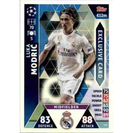 Luka Modric Exclusive Card ES3 Match Attax Champions 2018-19