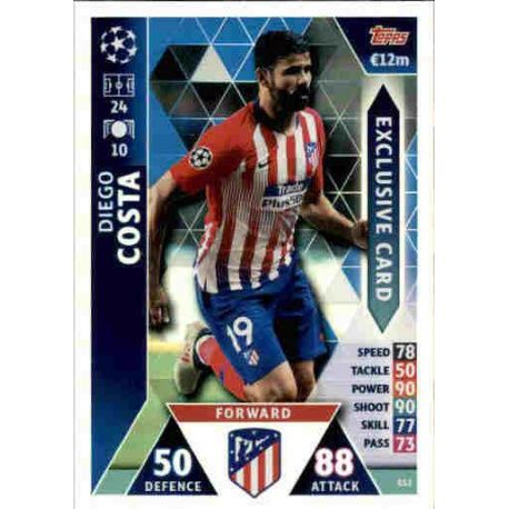 Diego Costa Exclusive Card ES2 Match Attax Champions 2018-19
