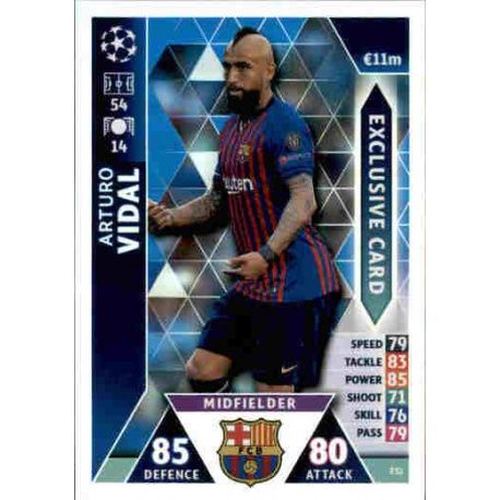 Arturo Vidal Exclusive Card ES1 Match Attax Champions 2018-19