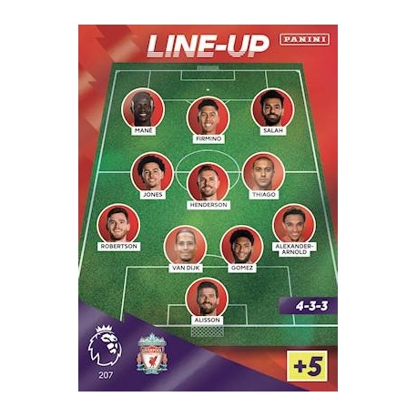 Line-Up Liverpool 207