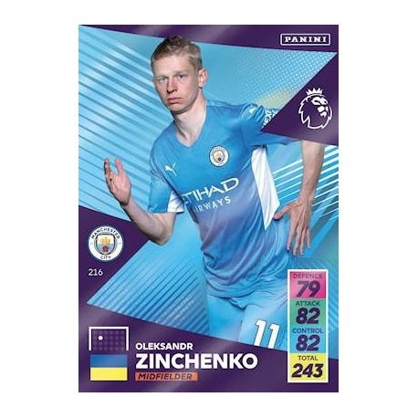 Oleksandr Zinchenko Manchester City 216
