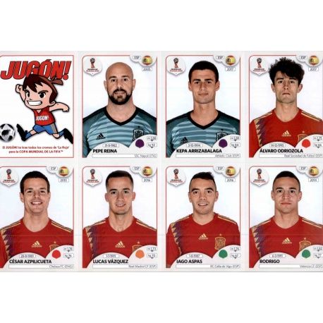 Spain Team Expansion Set Extra Stickers Russia 2018