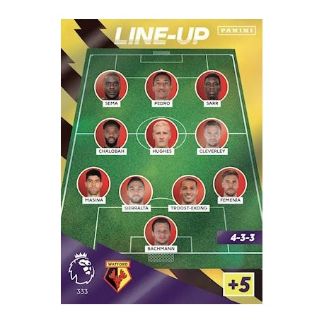 Line-Up Watford 333