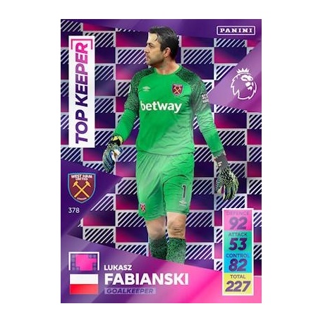 Łukasz Fabiański West Ham United Top Keeper 378