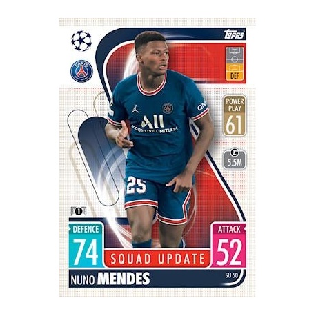Nuǹo Mendes Paris Saint-Germain Squad Update SU50