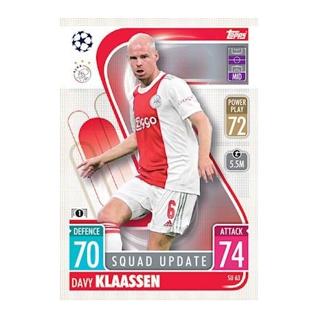 Davy Klaassen Ajax Squad Update SU63