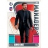 Cromos de Fútbol Diego Simeone Manager Match Attax Extra 2021/22