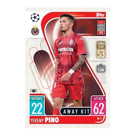Jeremy Pino Villarreal Away Kit AK11
