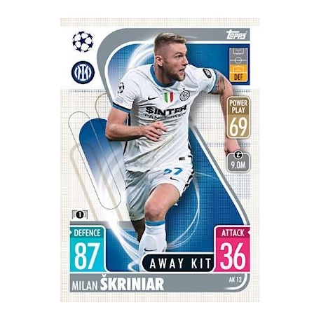 Milan Śkriniar Internazionale Milano Away Kit AK12