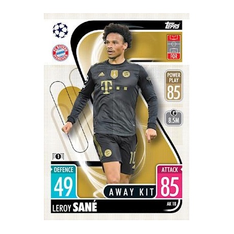 Leroy Sané Bayern München Away Kit AK18