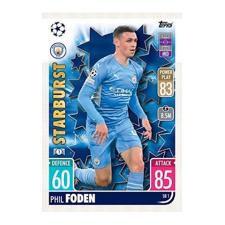 Phil Foden Manchester City Starburst SB1