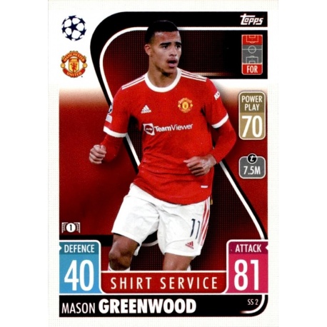 Mason Greenwood Manchester United Shirt Service SS2