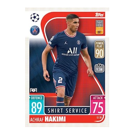 Achraf Makimi Paris Saint-Germain Shirt Service SS20