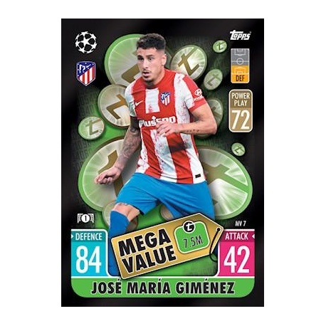 José María Giménez Atlético de Madrid Mega Value MV7