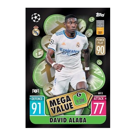 David Alaba Real Madrid Mega Value MV8