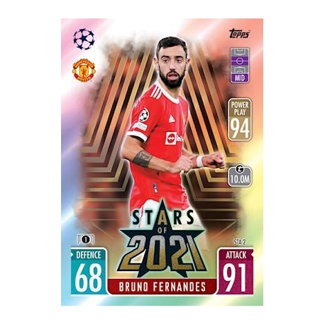 Bruno Fernandes Manchester United Stars of 2021 STA2
