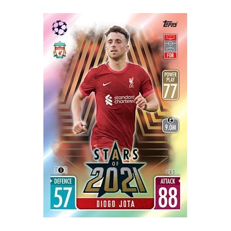 Diogo Jota Liverpool Stars of 2021 STA3