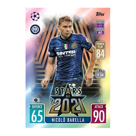 Nicolò Barella Internazionale Milano Stars of 2021 STA8