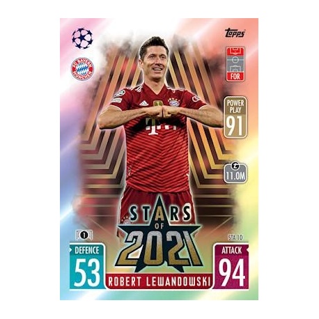 Robert Lewandowski Bayern München Stars of 2021 STA10