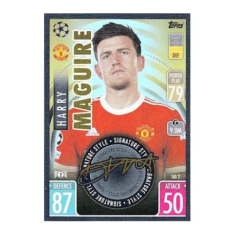 Harry Maguire Manchester United Signature Style SIG2