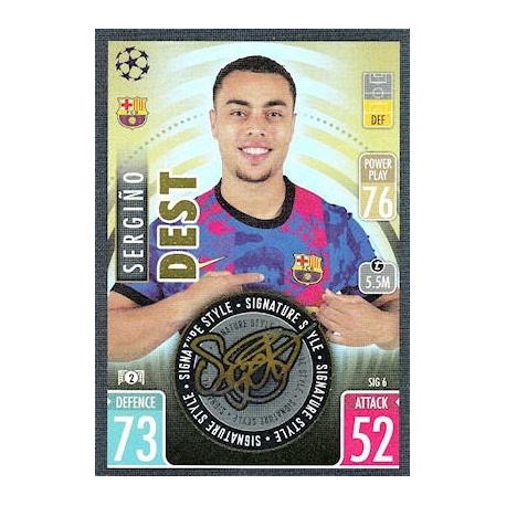 Sergiño Dest Barcelona Signature Style SIG6
