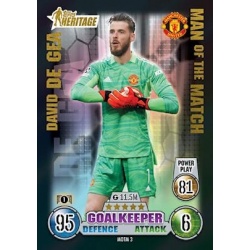 David De Gea Manchester United Heritage Man of the Match MOTM3