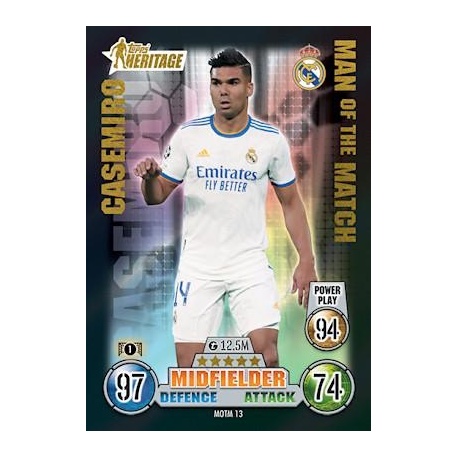 Casemiro Real Madrid Heritage Man of the Match MOTM13