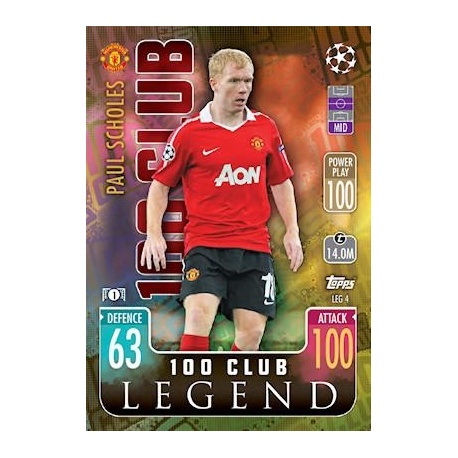 Paul Scholes Manchester United 100 Club Legend LEG4