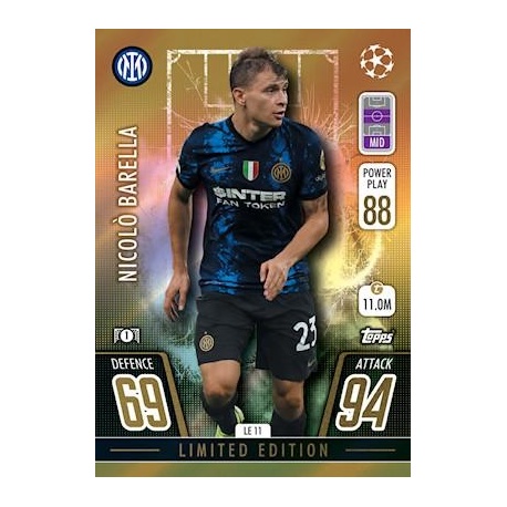 Nicolò Barella Internazionale Milano Limited Edition LE11