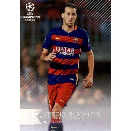 Sergio Busquets Barcelona 109 UEFA Champions League Showcase 2015-16