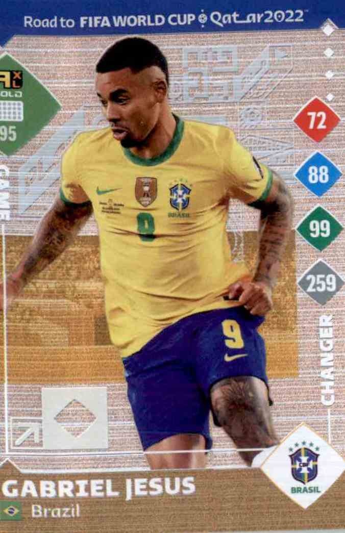 Soccer Trading Cards Gabriel Jesus Brazil Adrenalyn Xl Road To Fifa World Cup Qatar 22 Panini