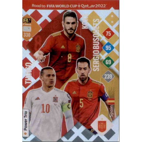 Koke / Sergio Busquets / Thiago Power Trio Spain 330